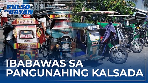 Mga tricycle, maaaring pagbawalan na dumaan sa mga pangunahing kalsada upang mabawasan ang trapiko