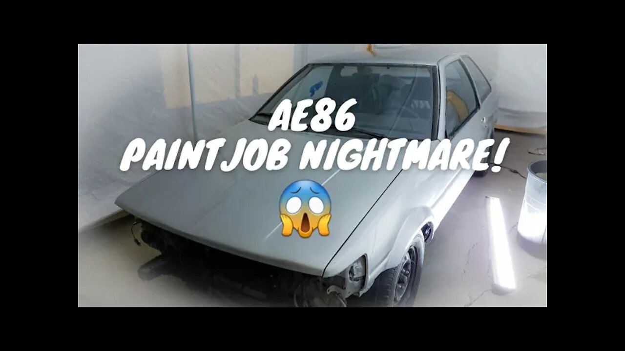 Finally painted the AE86, but it was a disaster!