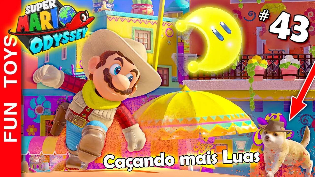 🔴 Super Mario Odyssey #43 - O Mario Cowboy chegou para continuar a caçada das LUAS! 🤠