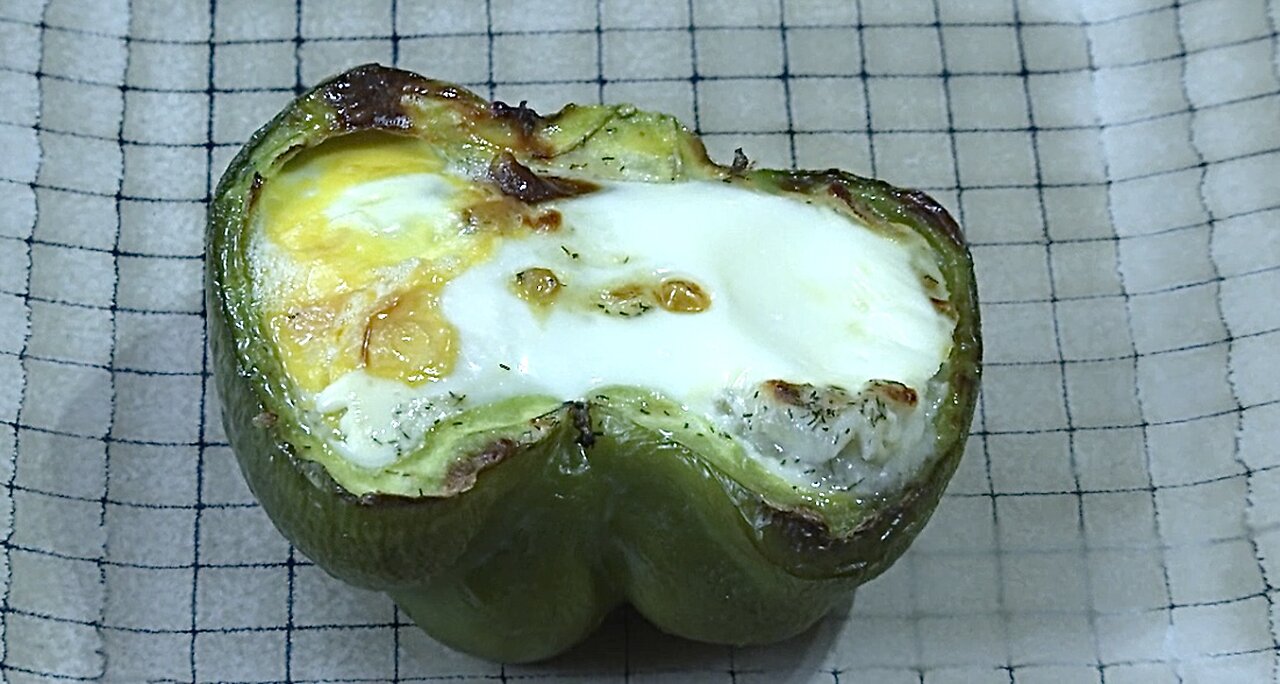 Stuffed peppers (breakfast edition)