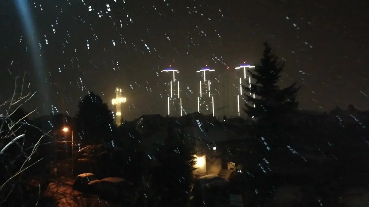 First snow Skopje Macedonia 2022