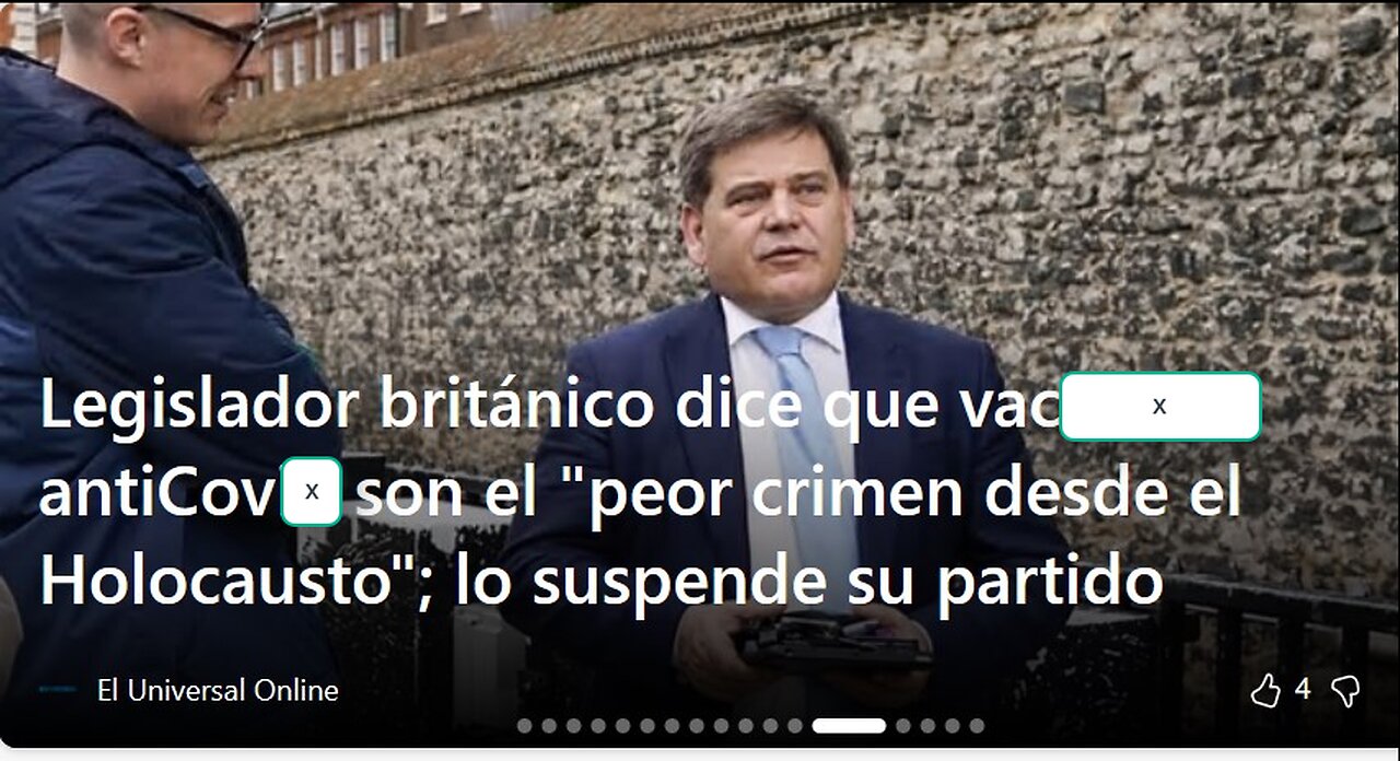 legislador castigado por condenar la vacunación COVID