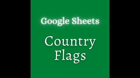 Insert country flags to google sheets