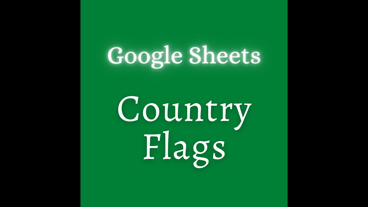 Insert country flags to google sheets