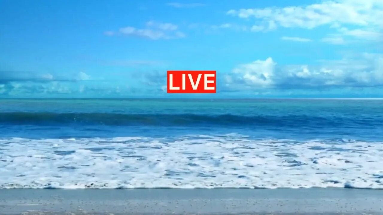 Ocean Waves for Deep Sleep Relaxing Wave Sounds Live Stream Summer Beach Sea Breeze Sleeping Music