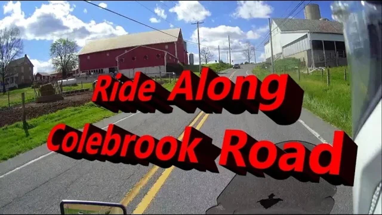 Motocycle/scooter Ride along Lancaster and Lebanon County Pennsylvania.