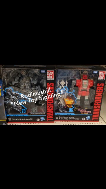 *Rodimusbill New Toy Sighting* Studio Series Leader SLUG with DANIEL and GRINDOR with RAVAGE #short