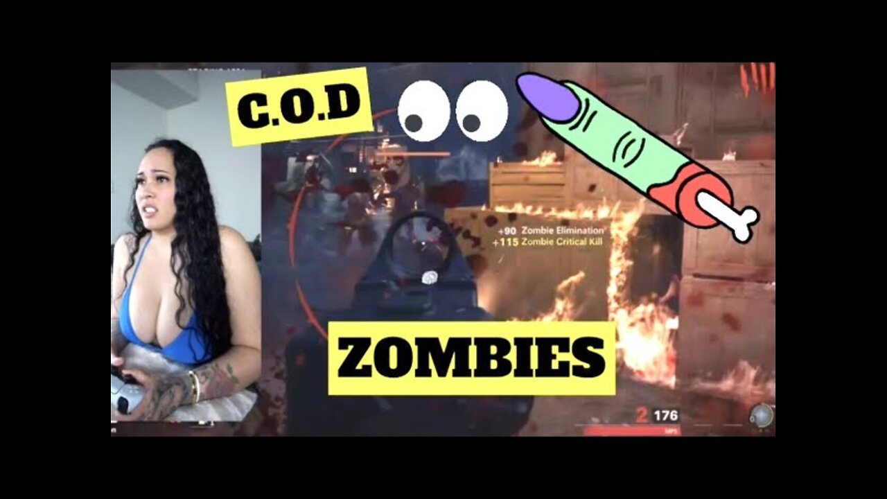 Girl big booty Curvy Gamer Call of Duty SAZONDEPUERTORICO ZOMBIES