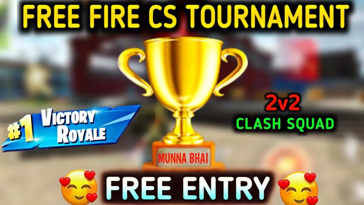 FREE FIRE CS TOURNAMENT || FREE FIRE CS TOURNAMENT RAGISTRATION - ROCK MUNNA GAMING