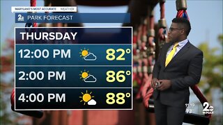 WMAR-2 News Patrick Pete's Wednesday weather