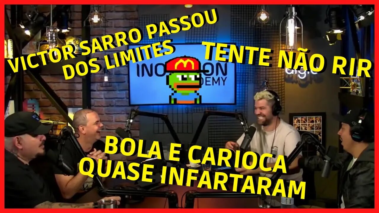 Melhores momentos - Victor Sarro e Renato Albani PASSARAM de todos os LIMITES nesse podcast.