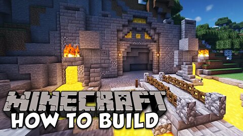 How To Build A DWARVEN MINE Entrance! | Minecraft Tutorial