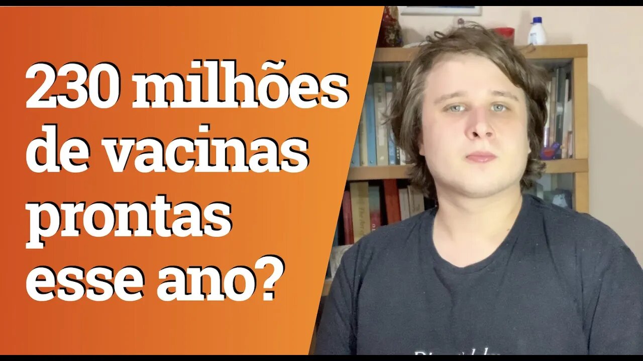 Farmacêutica diz que terá 230 milhões de vacinas para covid prontas no fim do ano