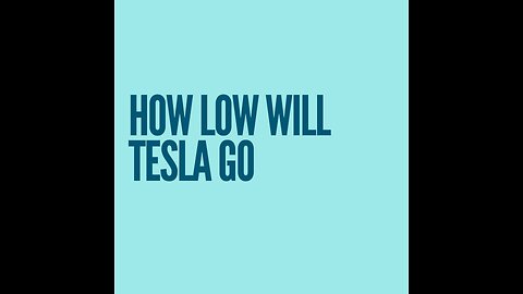 TESLA stock crash | How low will it go | TSLA