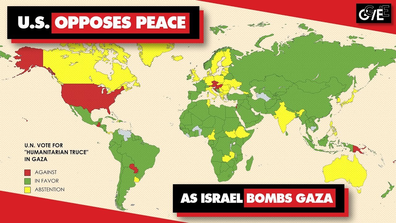 U.S. Votes Against Peace In Gaza, Defying Vast Majority Of Planet At UN