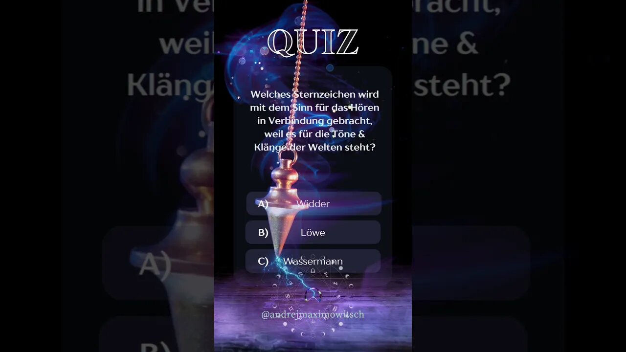 Rätsel: Welches Sternzeichen steht für den Hörsinn? Quiz zur Selbsterkenntnis #alphaiomega #yoga