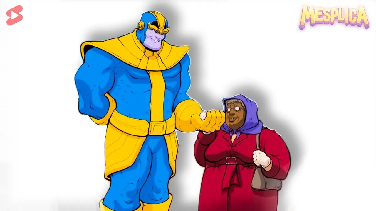 PORQUE THANOS AJUDOU A VELHINHA A ATRAVESSAR A RUA ?