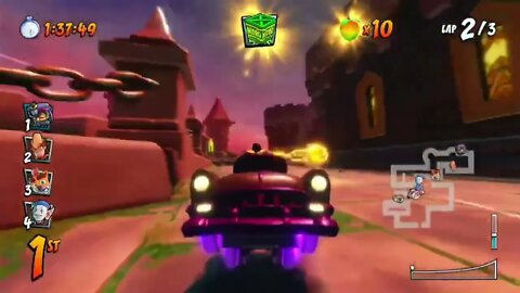 Electron Deadinator Wheels & Electron Purple Paint Job - Crash Team Racing Nitro Fueled