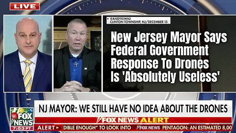 New Jersey Mayor Says Federal Government Response To Drones Is 'Absolutely Useless'!