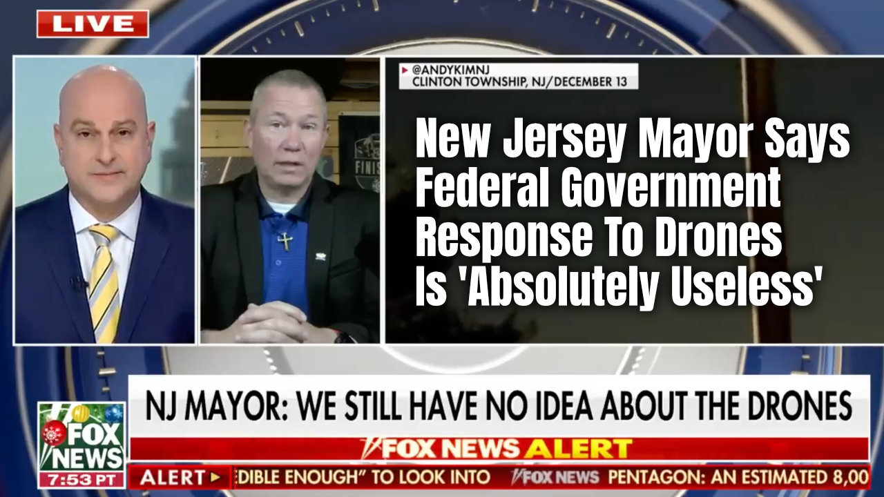 New Jersey Mayor Says Federal Government Response To Drones Is 'Absolutely Useless'!