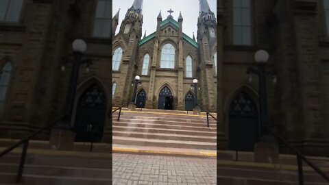 Walking up to St Dunstan’s Basilica Church ￼