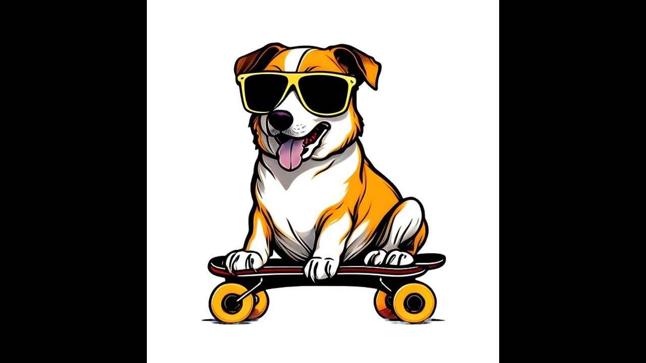 SKATER DOG ON ROAD 🛴🐕..........