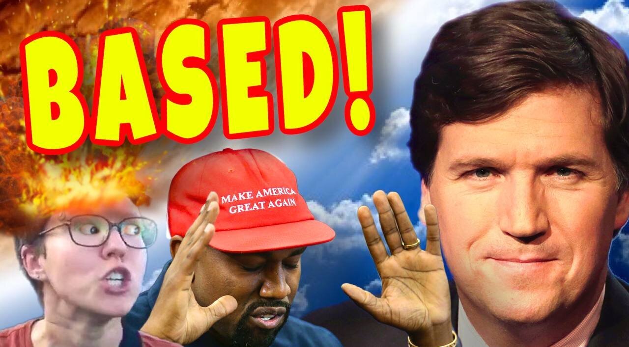 BASED Kanye Makes "DEMONIC" LIBS' Heads Explode, Praises God, says "I'M PRO-LIFE" on Tucker.