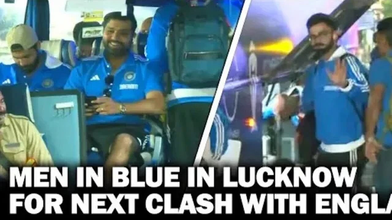 ICC WC 2023: Indian Cricket Team arrives in Lucknow for upcoming high-voltage clash with England