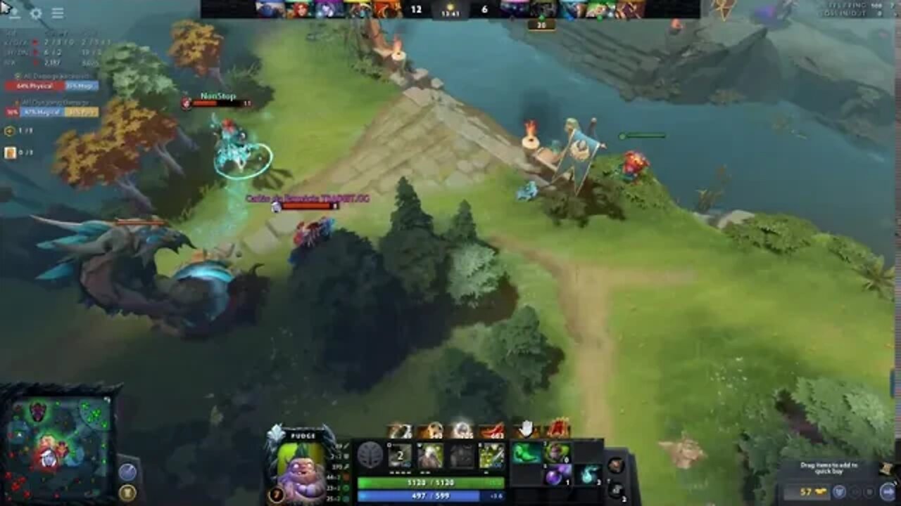 (Highlight)(Dota 2) Triplo duplo ftw, ez pudge