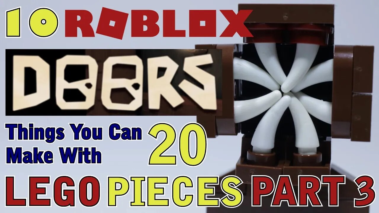 10 Roblox Doors things you can make with 20 Lego pieces Part 3