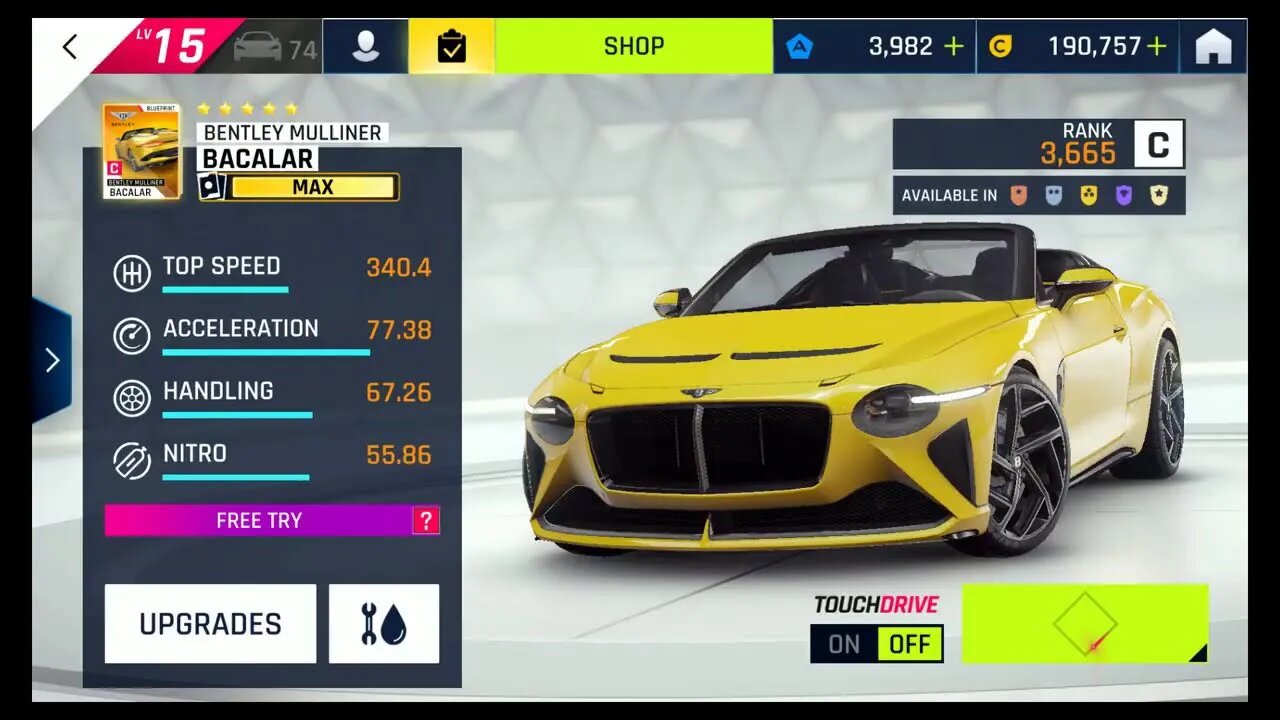 Short Stream: Bentley Mulliner Bacalar Trial Series Races & Special Event | Asphalt 9: Legends for N