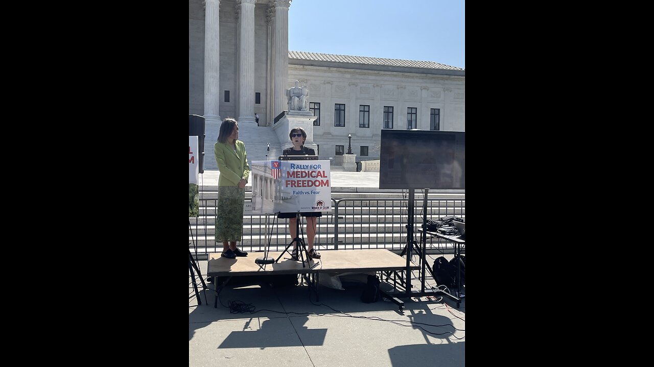 Dr. Furey Speaking at Rally for Med Freedom SCOTUS steps in DC