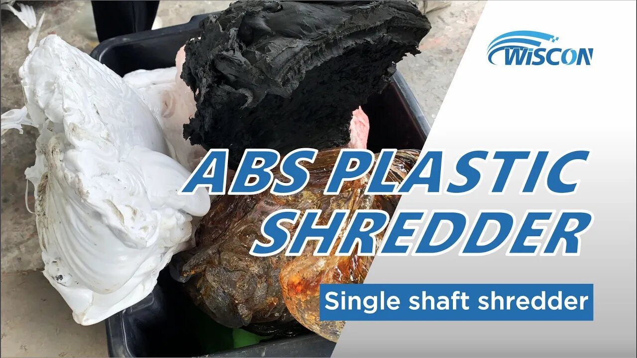 Plastic Shredder for ABS + Glass Fiber Lumps | Single Shaft Shredder