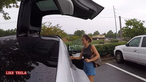 Model X Wings in the Rain!