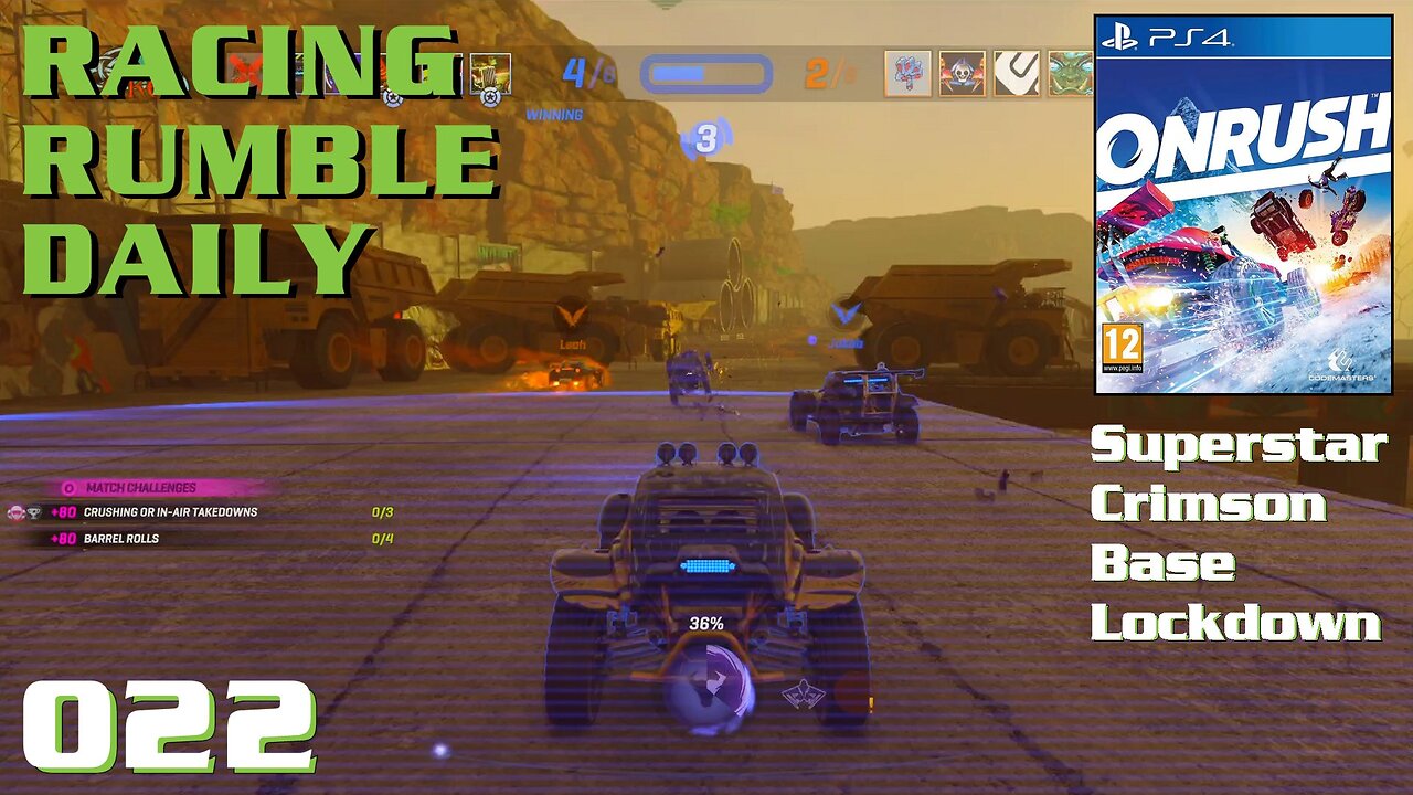 Racing Rumble Daily 022 - Onrush (2019) PS4 Superstar Crimson Base Lockdown