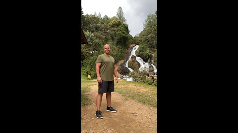 Medellín Colombia waterfall