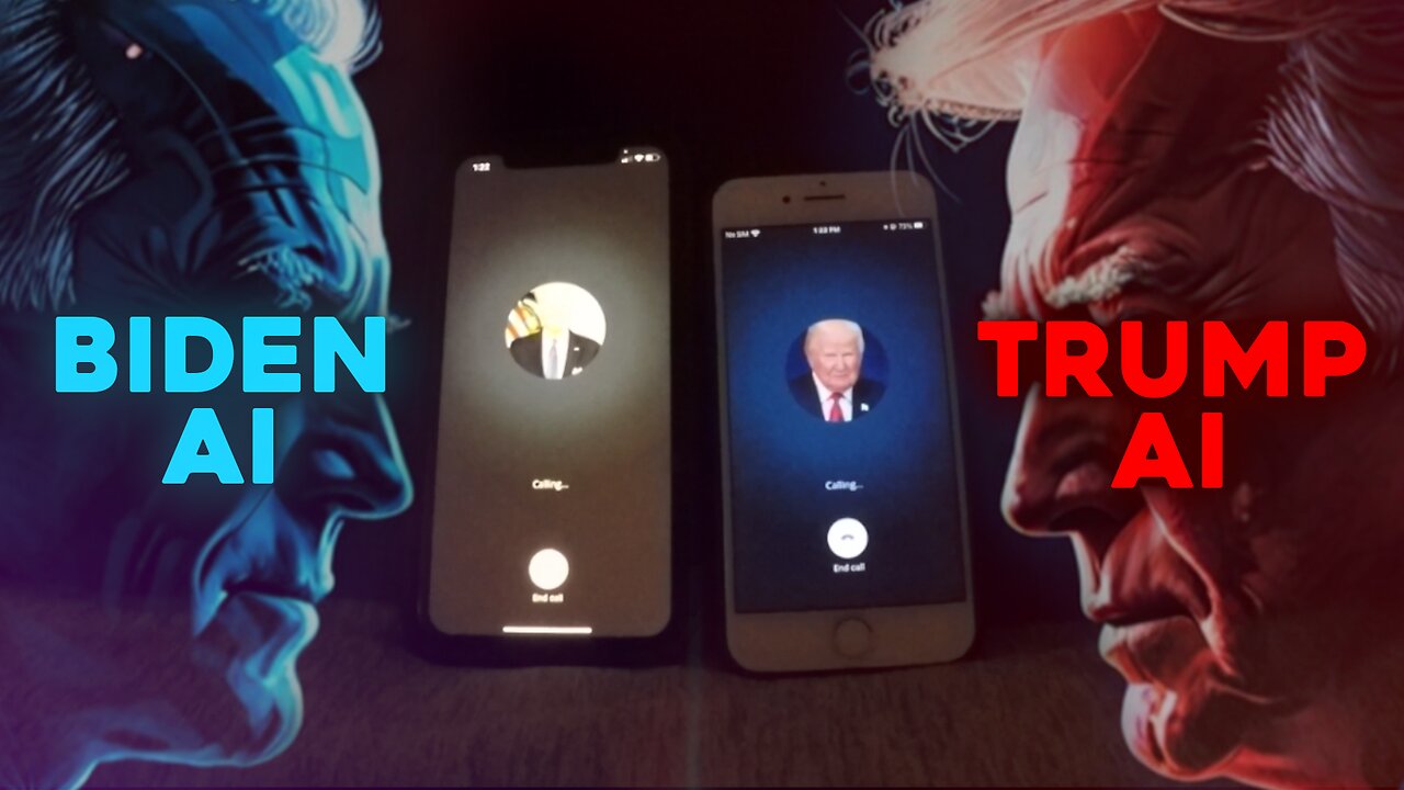 Trump AI debates with Biden AI