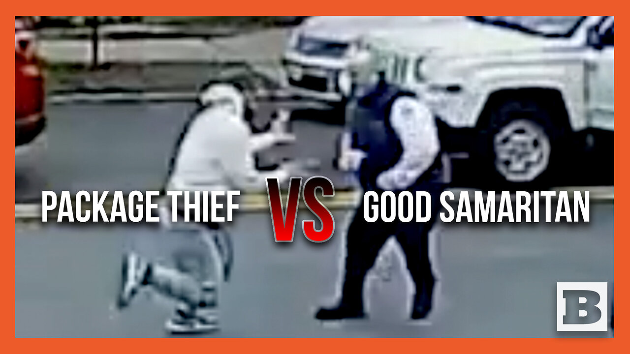 Hit Stick! Good Samaritan Tackles Package Thief Running from Police