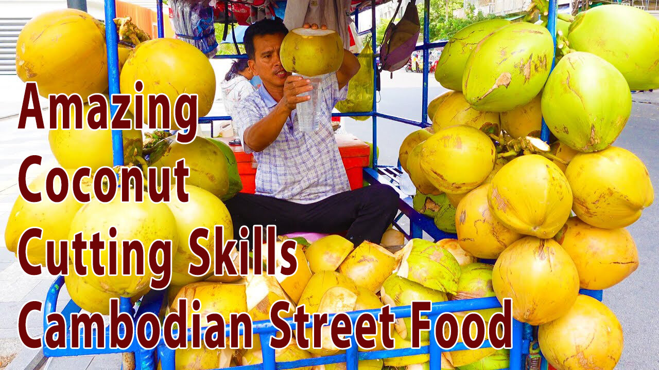 Amazing Coconut Cutting Skills | Fruit Cutting | Cambodian Street Food