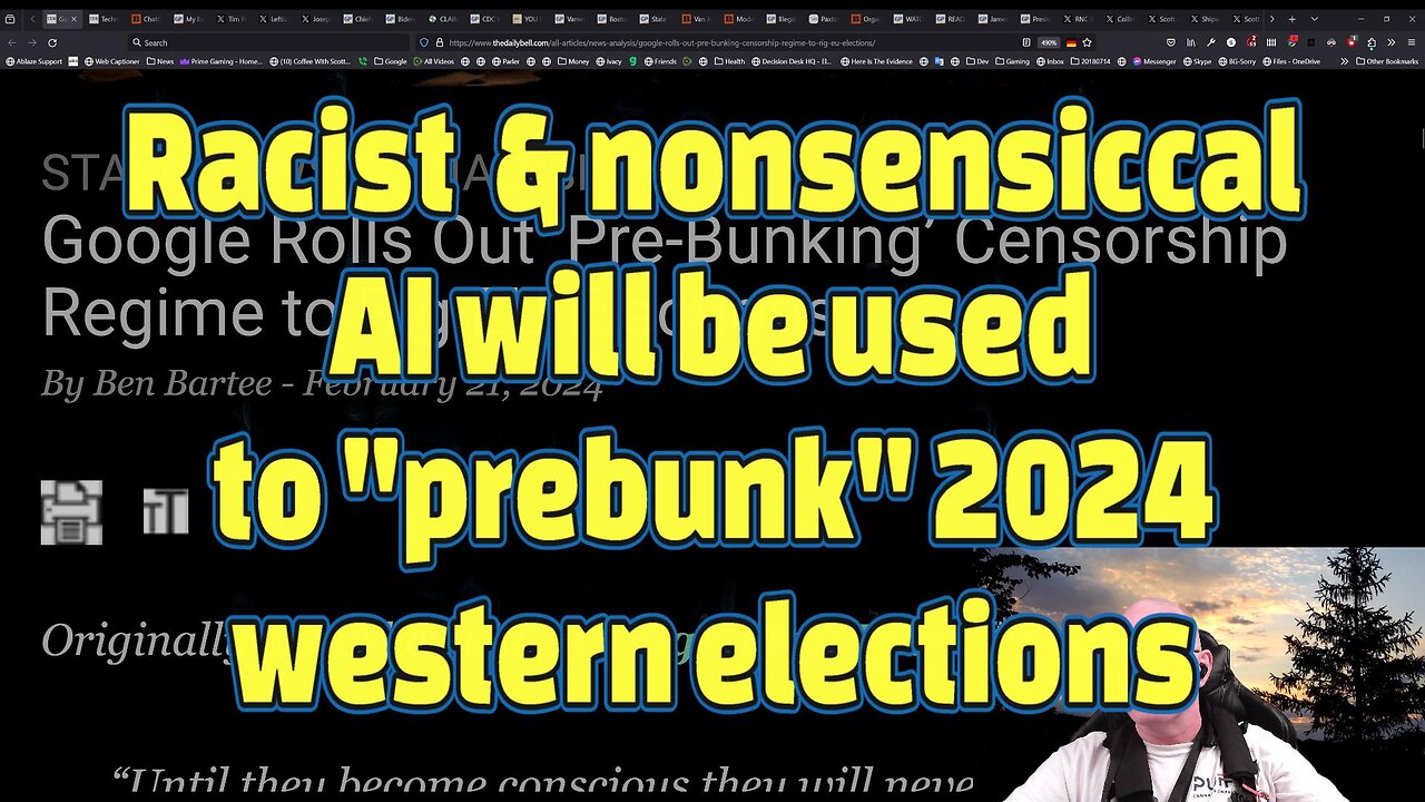 Racist & nonsensiccal AI will be used to "prebunk" 2024 western elections-#449