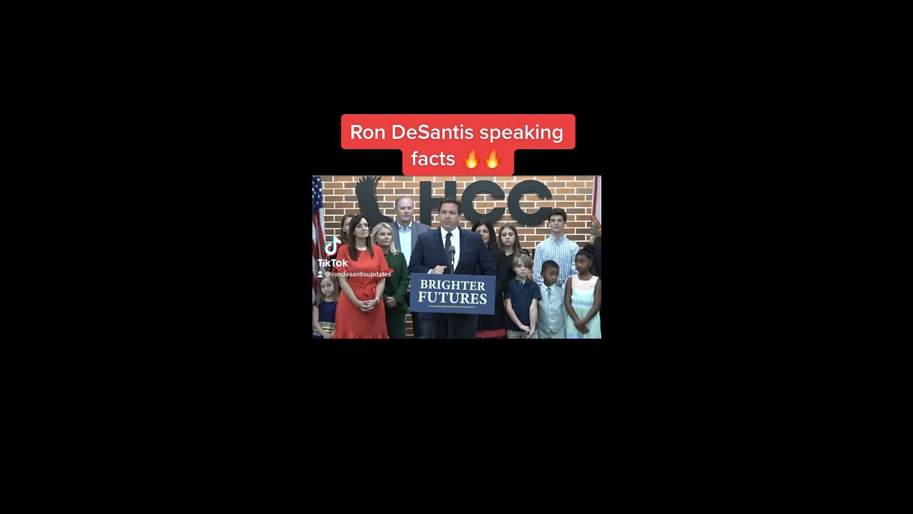 Ron DeSantis speaking facts 🔥🔥