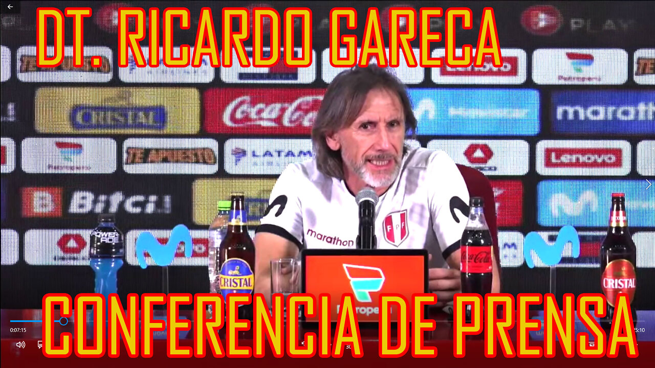 Conferencia de Prensa (COMPLETA) De Ricardo Gareca - DT Seleccion Peruana de Futbol | Abril 6, 2022