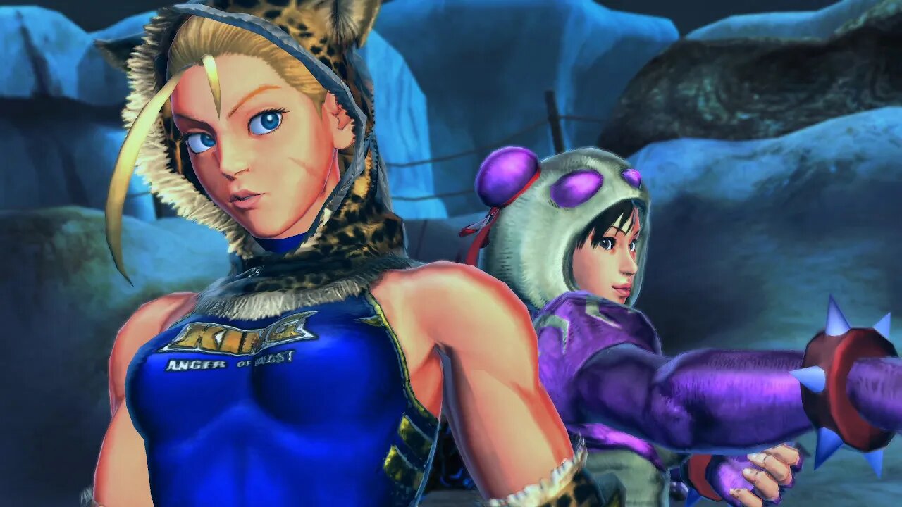 Street Fighter X Tekken: Cammy (Swap Costume) & Chun-Li vs Cody & Ibuki - 1440p No Commentary