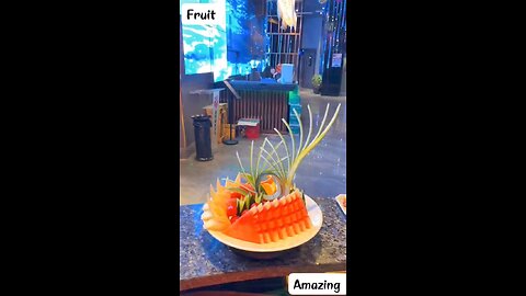 Amazing fruit cutting