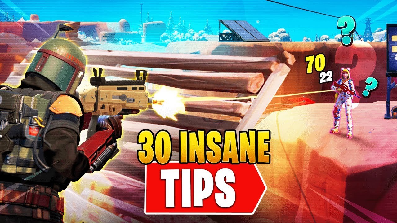 30 Quick Tips & Tricks So You Can Improve FAST & WIN MORE Fortnite GAMES!