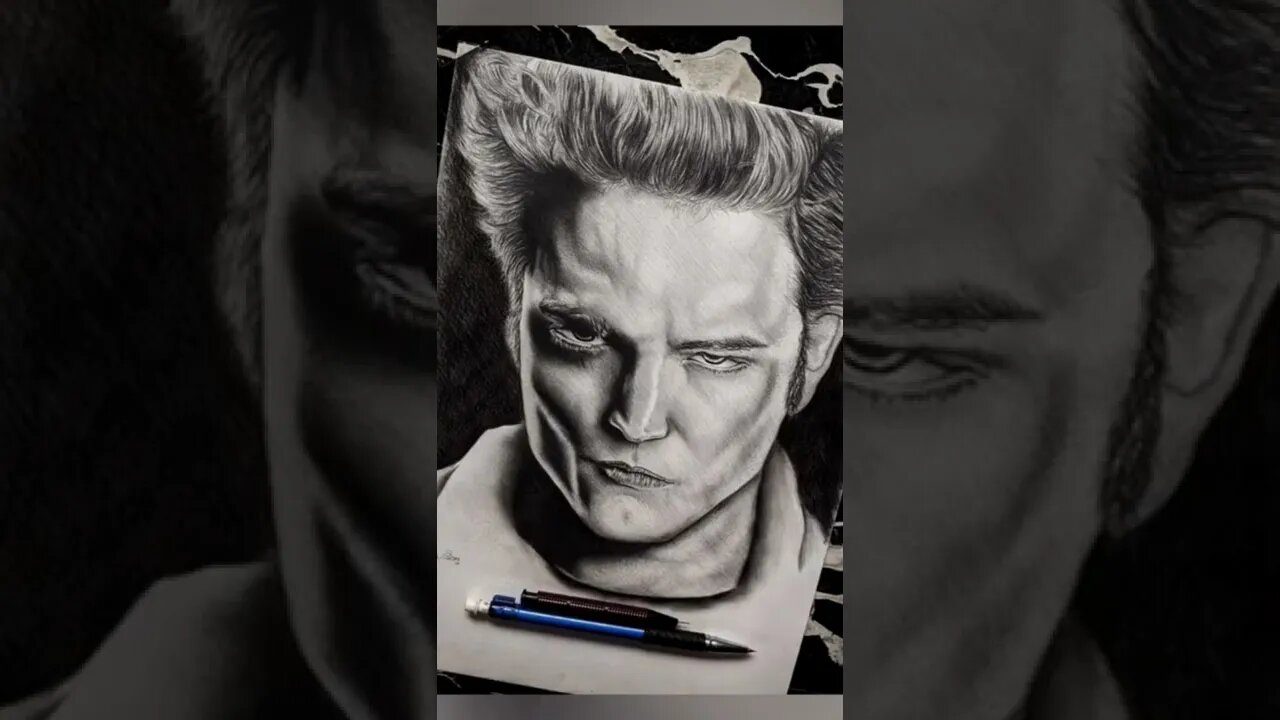 ROBERT PATTINSON #robert #youtubeshorts #shorts #shortsvideo #sketch#like #ytshorts #demonslayer