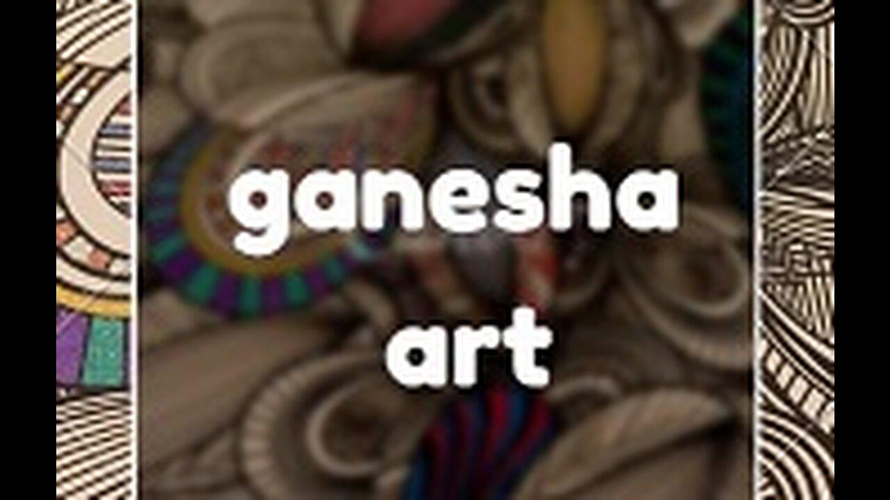 # GANESHA MANDALA ART #