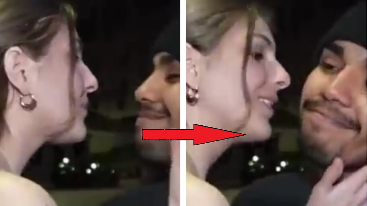 Woman Tries Kissing Random Men (fails)