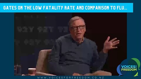 Bill Gates on the low fatality rate & comparison to flu...