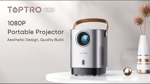 5G WiFi Bluetooth Projector, TOPTRO TR23 Mini Projector